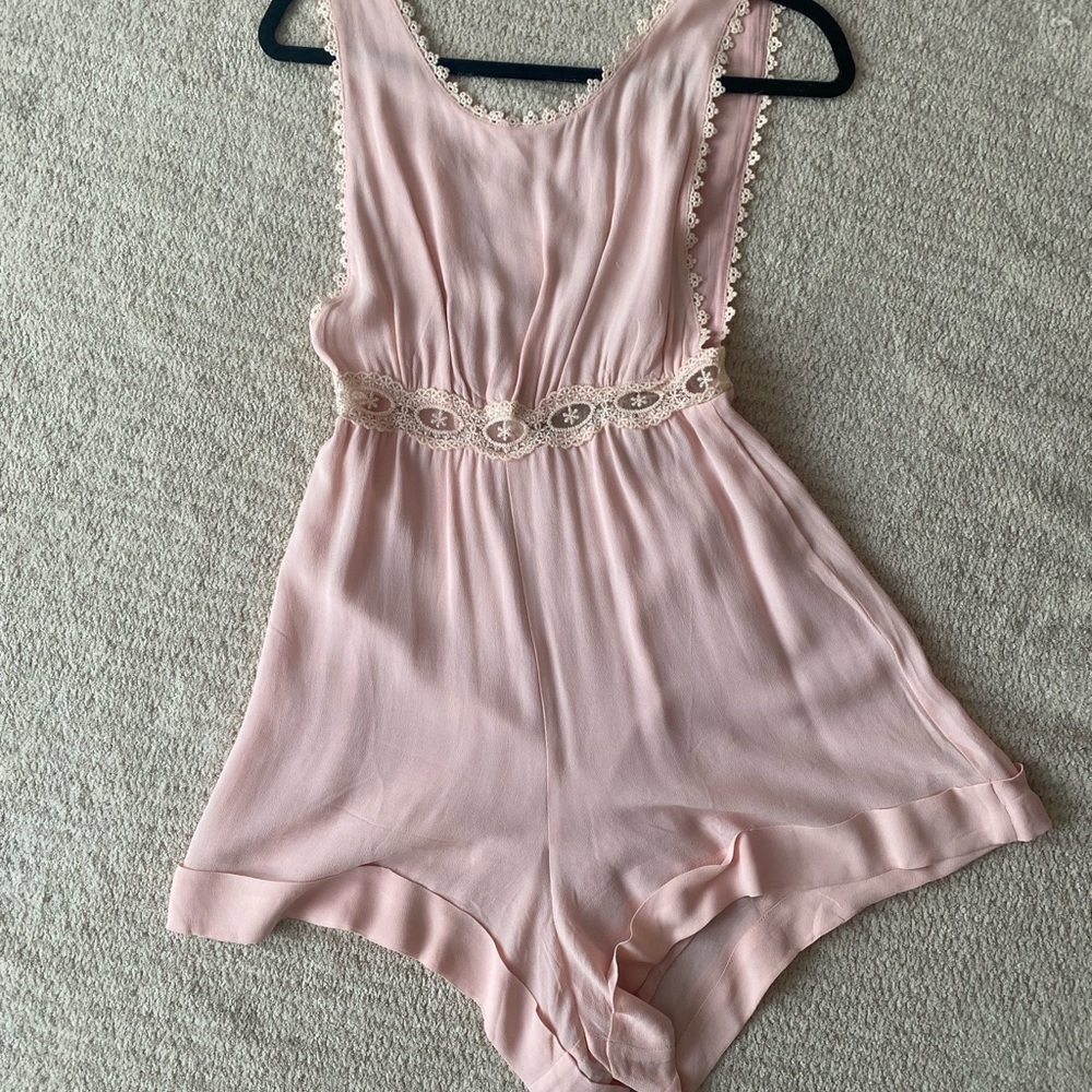 Lenni the Label Rookie Playsuit- Powder Pink - Picture 4 of 6